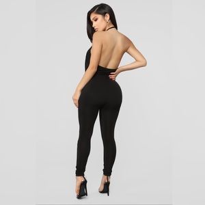 Makenna Halter Jumpsuit - Black